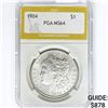 Image 1 : 1904 Morgan Silver Dollar PGA MS64