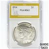 1934 Silver Peace Dollar PGA MS63