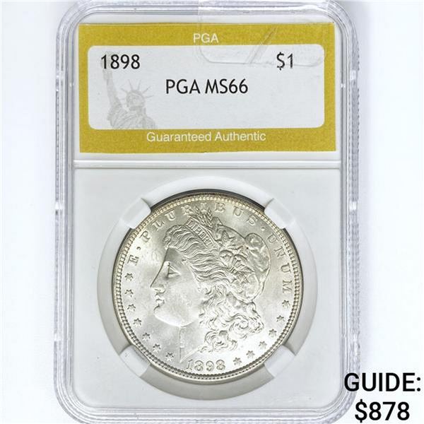 1898 Morgan Silver Dollar PGA MS66
