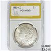 Image 1 : 1885-CC Morgan Silver Dollar PGA MS65