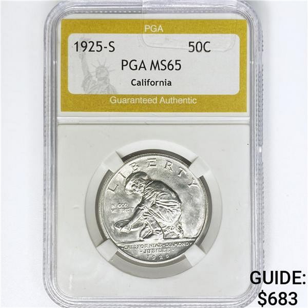 1925-S Jubilee Half Dollar PGA MS65