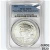 Image 1 : 2021 Silver Peace Dollar PCGS MS70 100th Ann