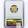 Image 2 : 1909 $2.50 Gold Quarter Eagle NGC MS61