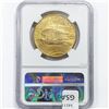 Image 2 : 1924 $20 Gold Double Eagle NGC MS63