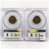 Image 2 : 1868-1875 SET (2) 2 IC IH PCGS