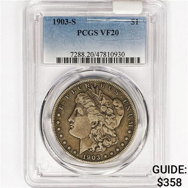 1903-S Morgan Silver Dollar PCGS VF20