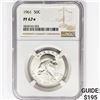 Image 1 : 1961 Franklin Half Dollar NGC PF67