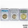Image 1 : 1958-1974 SET (3) 2 50C, 1 $1