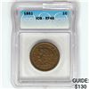 Image 1 : 1851 ICG EF45 Large Cent