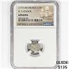 Image 1 : (1772-83) Mexico Silver 1/2R NGC Genuine El Cazado