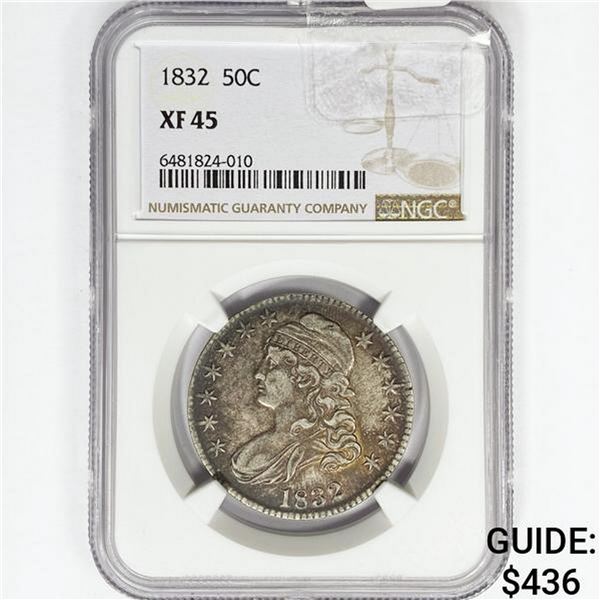 1832 Capped Bust Half Dollar NGC XF45
