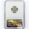 Image 2 : (1772-83) Mexico Silver 1/2R NGC Genuine El Cazado