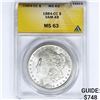1884-CC Morgan Silver Dollar ANACS MS63 VAM-4B
