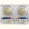 Image 2 : (2) B T. Washington Half Dollars PCGS MS 1946-1950