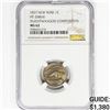 Image 1 : 1837 NY Feuchtwangers Cent NGC MS62 HT-268(6I)