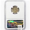 Image 2 : 1837 NY Feuchtwangers Cent NGC MS62 HT-268(6I)