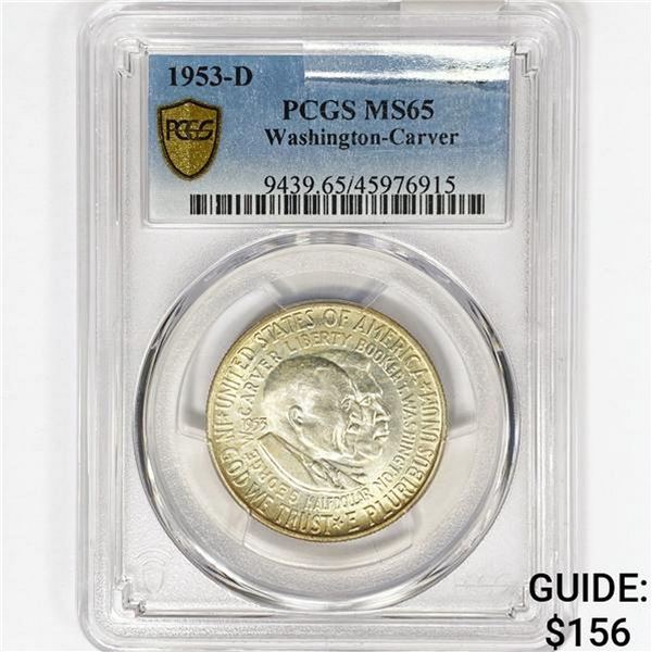 1953-D Washington Carver Half Dollar PCGS MS65