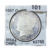 Image 1 : 1887-O Morgan Silver Dollar MS64 DMPL