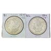 (2) Morgan Silver Dollars (1879-CC, 1884-S)