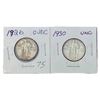 Image 1 : (2) Standing Lib Quarters (1826, 1930)