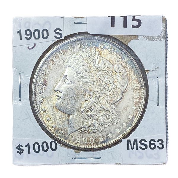 1900-S Morgan Silver Dollar MS63