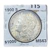 1900-S Morgan Silver Dollar MS63