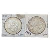 (2) Morgan Silver Dollars (1878-CC, 1879-CC)