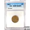 1877 Indian Head Cent ICG AU50 Details