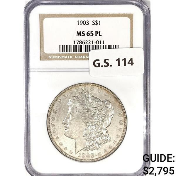 1903 Morgan Silver Dollar NGC MS65 PL