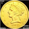 1842-O $5 Gold Half Eagle CHOICE BU
