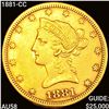 1881-CC $10 Gold Eagle