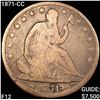 Image 1 : 1871-CC Seated Liberty Half Dollar Arrows UNCIRCUL