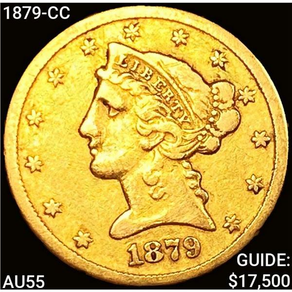 1879-CC $5 Gold Half Eagle