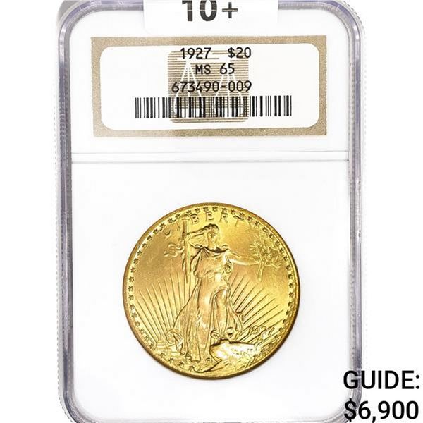 1927 SG $20 Gold Double Eagle NGC MS65