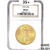 Image 1 : 1924 SG $20 Gold Double Eagle NGC MS64
