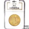 Image 1 : 1922 SG $20 Gold Double Eagle NGC MS63