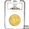 Image 1 : 1924 SG $20 Gold Double Eagle NGC MS63