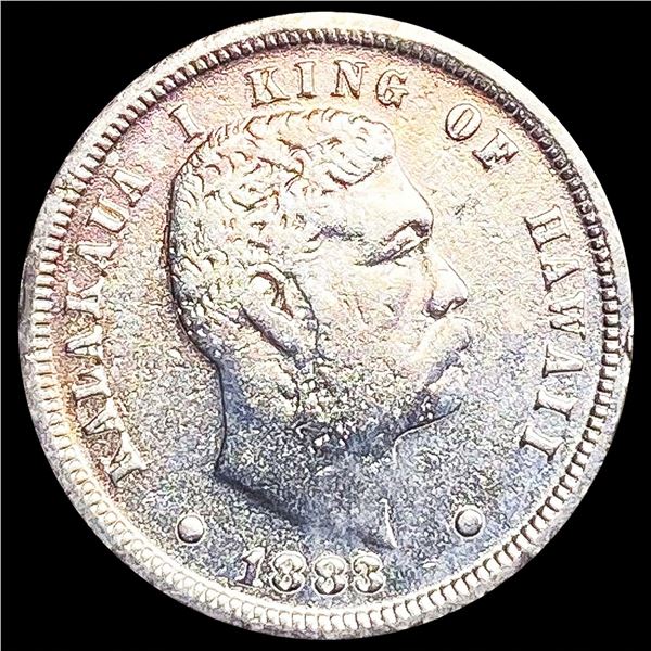 1883 Kingdom of Hawaii Dime LIGHTLY CIRCULATED