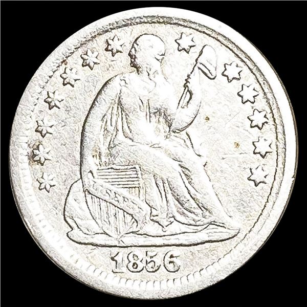 1856 Seated Liberty Half Dime LIGHTLY CIRCULATED