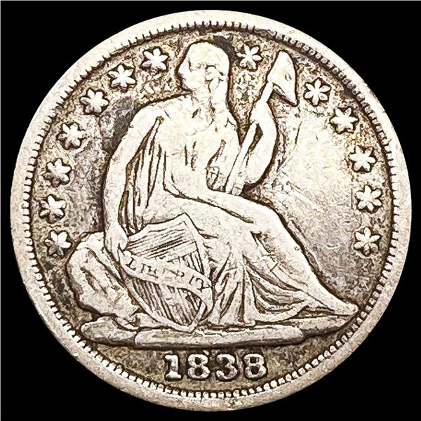 1838 Seated Liberty Half Dime NICELY CIRCULATED