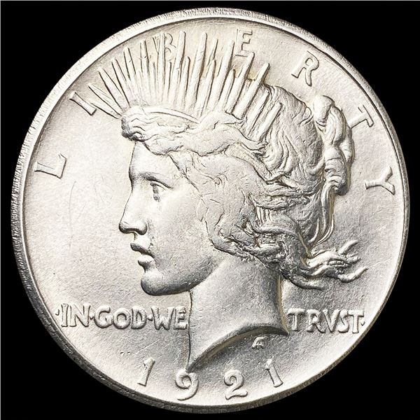 1921 Silver Peace Dollar NEARLY UNCIRCULATED