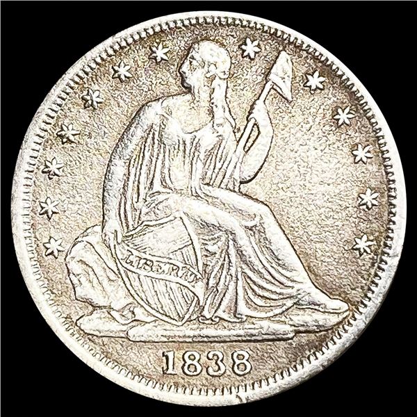 1838 Sm Star Seated Liberty Dime UNCIRCULATED