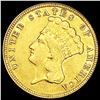 Image 1 : 1854 $3 Gold Piece CLOSELY UNCIRCULATED