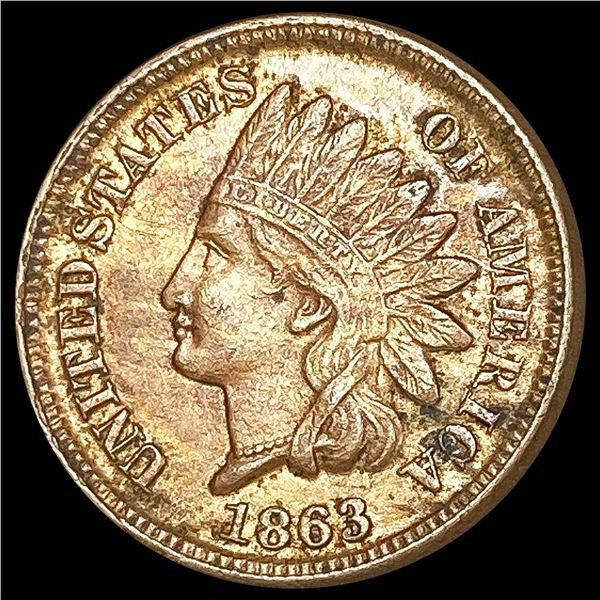 1863 Indian Head Cent CLOSELY UNCIRCULATED