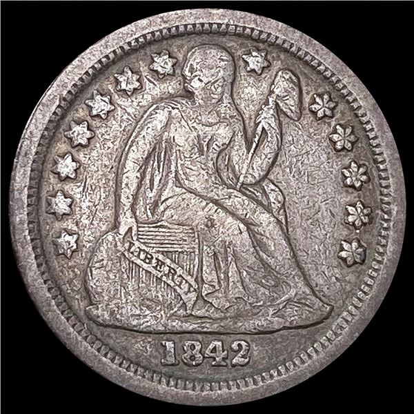 1842-O Seated Liberty Dime LIGHTLY CIRCULATED