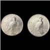 Image 2 : (2) 1922 S & D Peace Silver Dollars CLOSELY UNCIRC