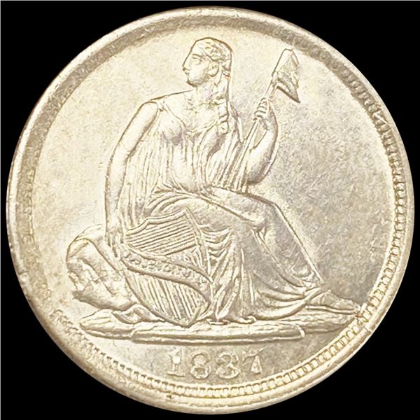 1837 Seated Liberty Half Dime CHOICE BU