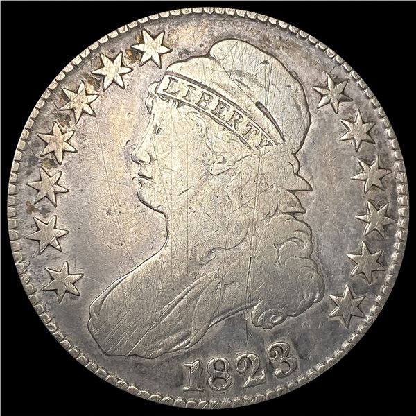 1823 Capped Bust Half Dollar NICELY CIRCULATED