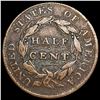 Image 2 : 1828 Classic Head Half Cent NICELY CIRCULATED