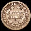 Image 2 : 1853-O Arws Seated Liberty Half Dime NICELY CIRCUL